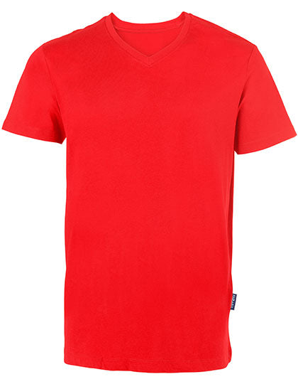 Men´s Luxury V-Neck Tees in Red, Größe 5XL