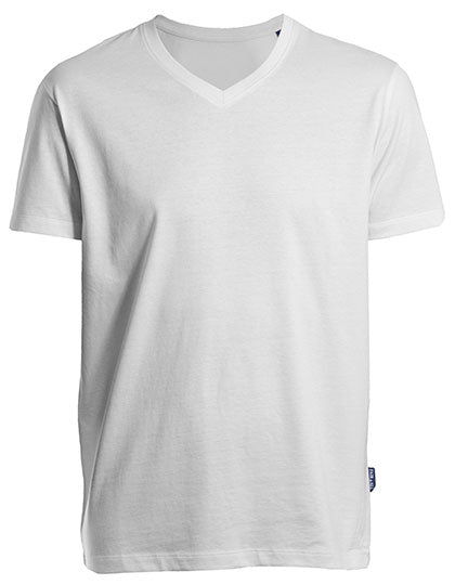 Men´s Luxury V-Neck Tees in White, Größe 6XL