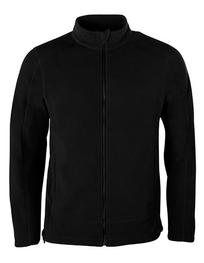 Men´s Full- Zip Fleece Jacket in Black, Größe 5XL