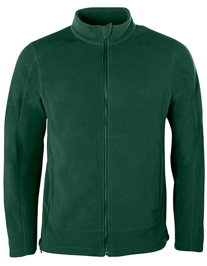 Men´s Full- Zip Fleece Jacket in Bottle Green, Größe 5XL