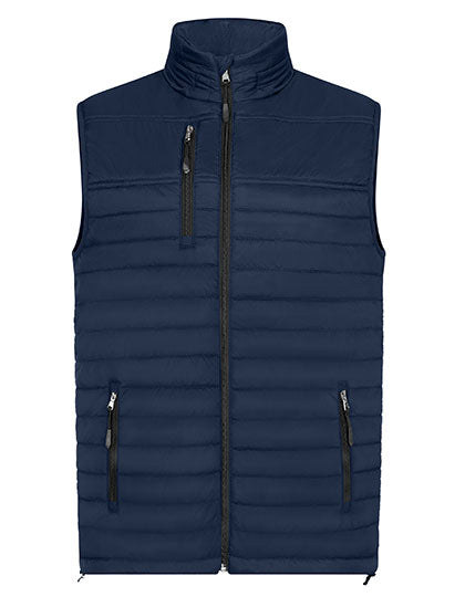 Men´s Hooded Performance Body Warmer in Navy, Größe 5XL