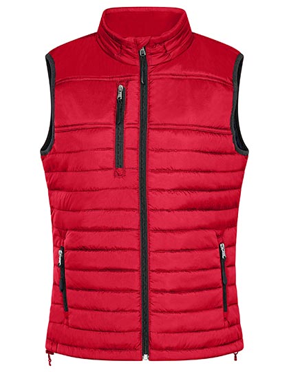Women´s Hooded Performance Body Warmer in Red, Größe 3XL