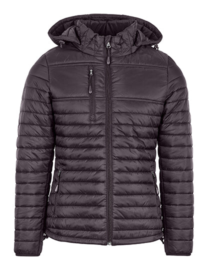 Women´s Premium Quilted Jacket in Dark Grey, Größe 3XL