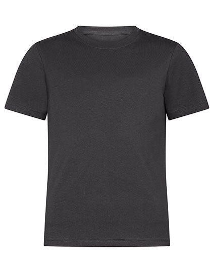 Kids´ Organic Luxury Roundneck Tees in Dark Grey, Größe 3XL (158/13-14)