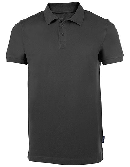 Men´s Heavy Stretch Polo in Dark Grey, Größe 5XL