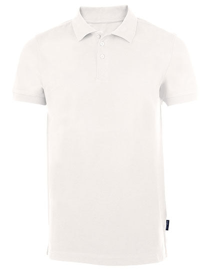 Men´s Heavy Stretch Polo in White, Größe 5XL