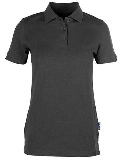 Women´s Heavy Stretch Polo in Dark Grey, Größe 5XL