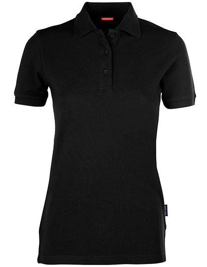 Women´s Heavy Performance Polo in Black, Größe 5XL
