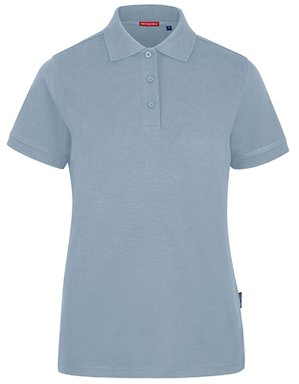 Women´s Heavy Performance Polo in Sky Blue, Größe 5XL