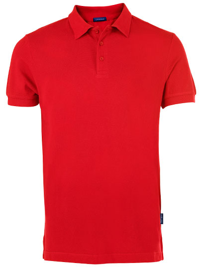 Men´s Luxury Polo in Red, Größe 5XL