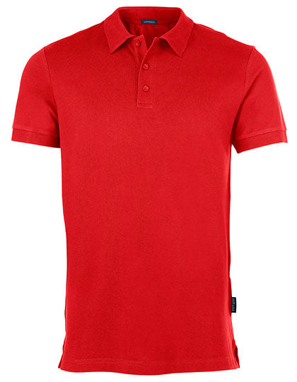 Men´s Luxury Stretch Polo in Red, Größe 5XL