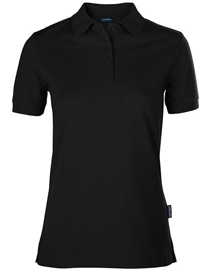 Women´s Luxury Polo in Black, Größe 5XL