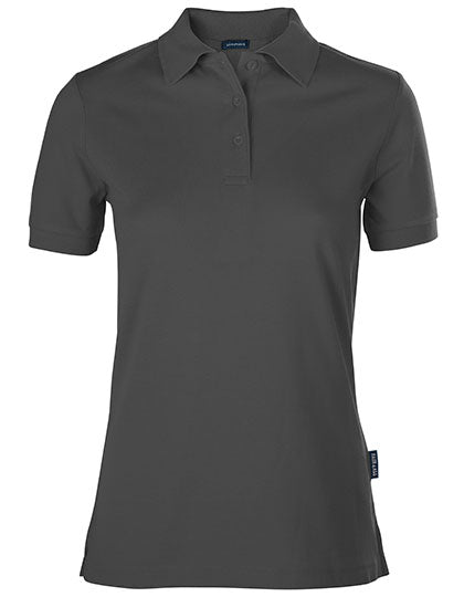 Women´s Luxury Polo in Dark Grey, Größe 5XL