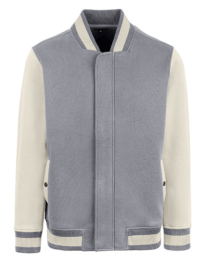 Men´s Premium College Jacket in Stone, Größe 5XL