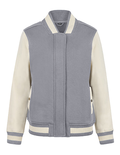 Women´s Premium College Jacket in Stone, Größe 3XL