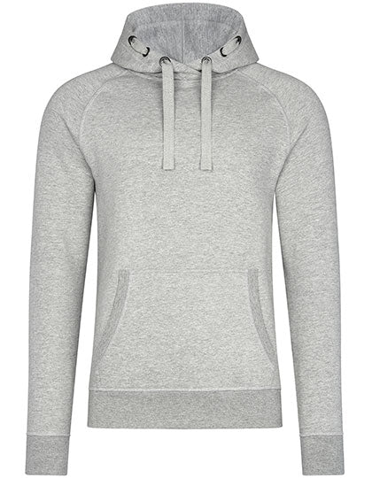 Unisex Premium Raglan Hoody in Grey Melange, Größe 6XL