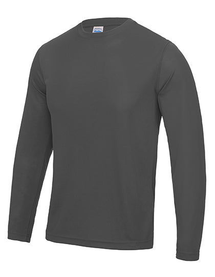 Long Sleeve Cool T in Charcoal (Solid), Größe XXL