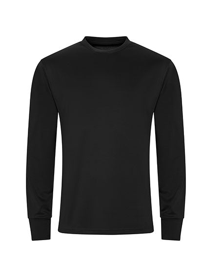 Long Sleeve Active T in Jet Black, Größe XXL