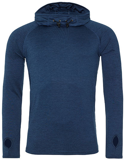 Men´s Cool Cowl Neck Top in Navy Melange, Größe XXL