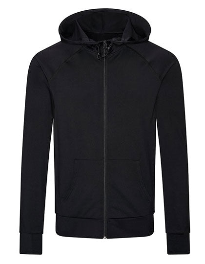 Men´s Cool Contrast Zoodie in Jet Black, Größe XXL