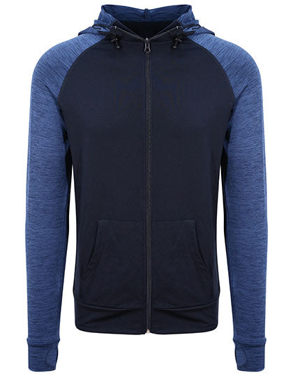 Men´s Cool Contrast Zoodie in Navy, Größe XXL