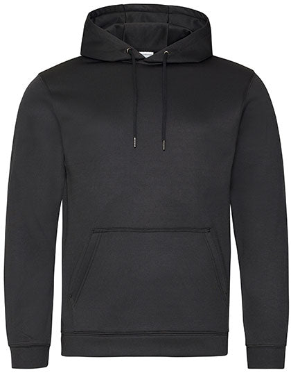 Sports Polyester Hoodie in Jet Black, Größe 3XL