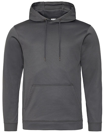 Sports Polyester Hoodie in Steel Grey (Solid), Größe 3XL