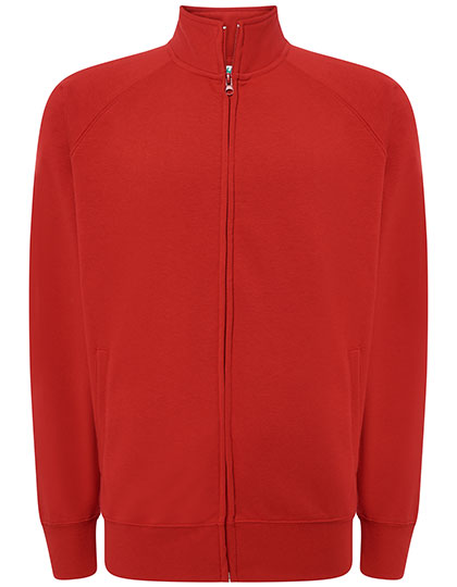 Full Zip Sweatshirt in Red, Größe XXL