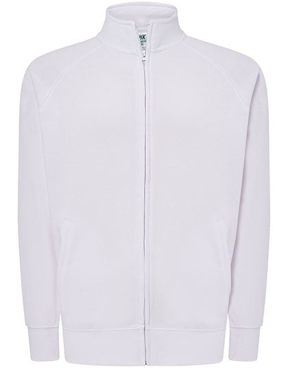 Full Zip Sweatshirt in White, Größe XXL