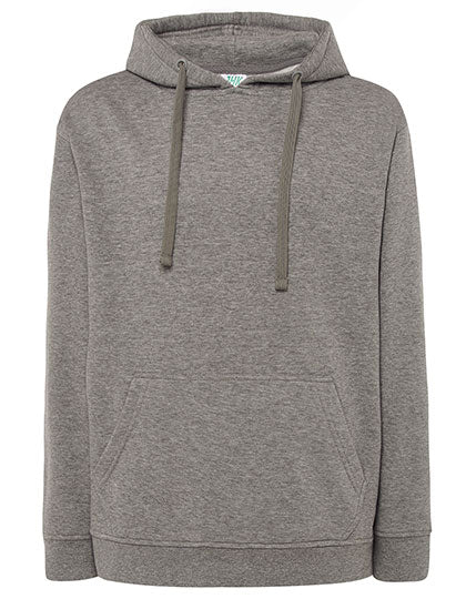 Kangaroo Sweatshirt in Grey Melange, Größe 3XL