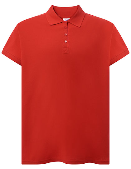 Ladies´ Curves Polo in Red, Größe XL