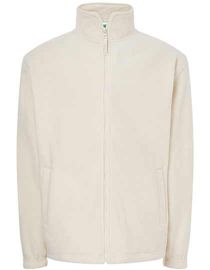 Men´s Fleece Jacket in Off White, Größe XXL