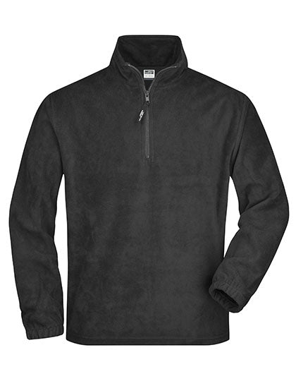 Half-Zip Fleece in Dark Grey (Solid), Größe XXL