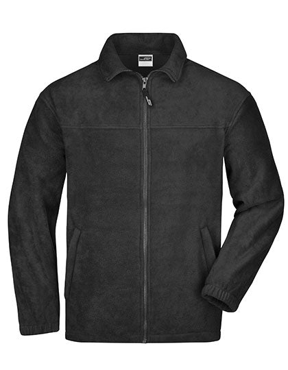 Full-Zip Fleece in Black, Größe 4XL