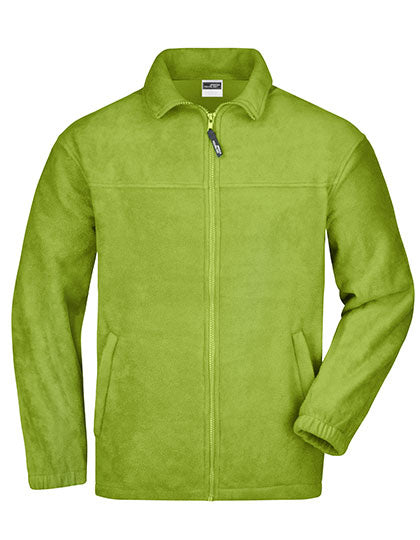 Full-Zip Fleece in Lime Green, Größe 4XL