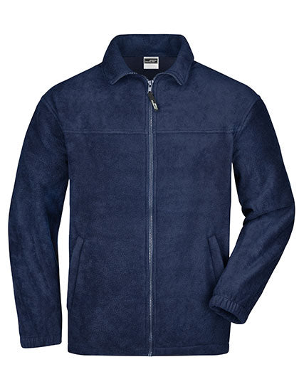 Full-Zip Fleece in Navy, Größe 4XL