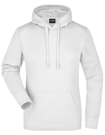 Ladies´ Hooded Sweat in White, Größe XXL