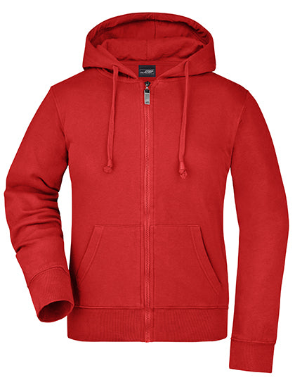 Ladies´ Hooded Jacket in Red, Größe XXL