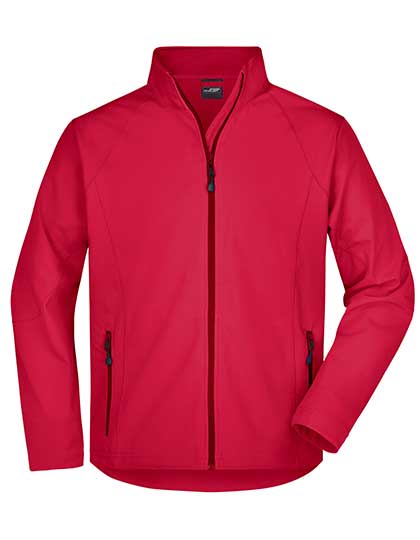 Men´s Softshell Jacket in Red, Größe 3XL