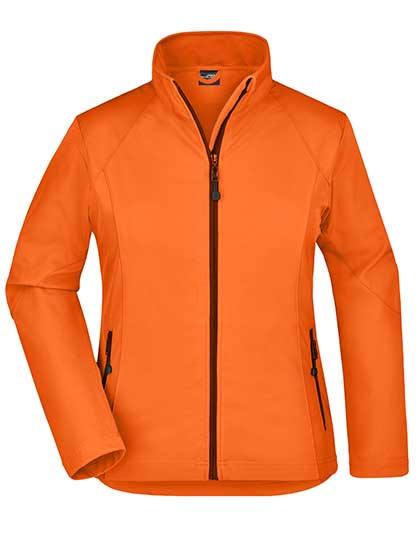 Ladies´ Softshell Jacket in Orange, Größe XXL