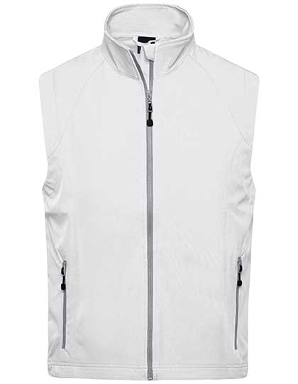 Men´s Softshell Vest in Off White, Größe 3XL