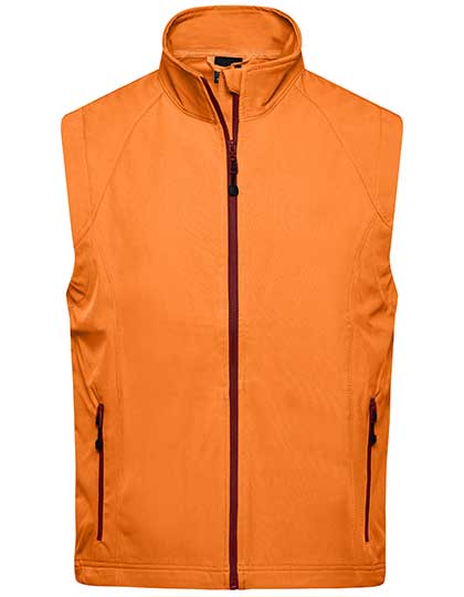 Men´s Softshell Vest in Orange, Größe 3XL