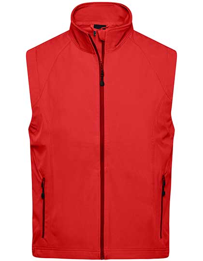 Men´s Softshell Vest in Red, Größe 3XL