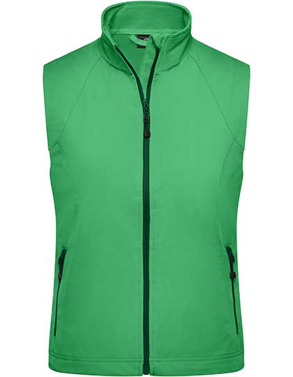 Ladies´ Softshell Vest in Green, Größe XXL