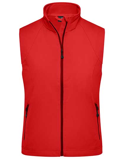 Ladies´ Softshell Vest in Red, Größe XXL