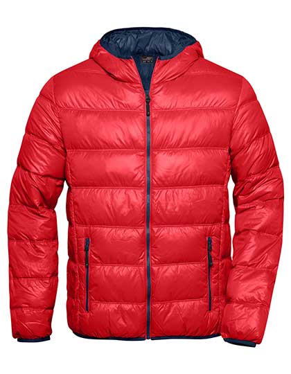 Men´s Down Jacket in Red, Größe 3XL