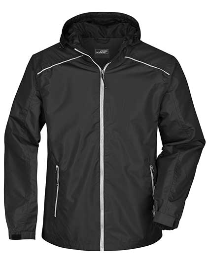 Men´s Rain Jacket in Black, Größe 3XL