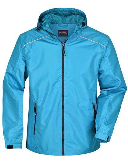 Men´s Rain Jacket in Turquoise, Größe 3XL