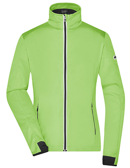 Ladies´ Sports Softshell Jacket in Bright Green, Größe XXL