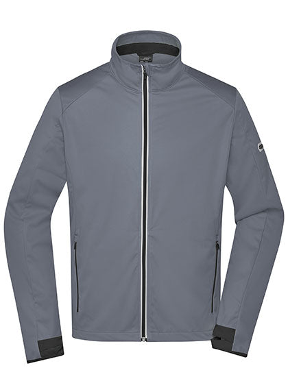 Men´s Sports Softshell Jacket in Titan, Größe 3XL
